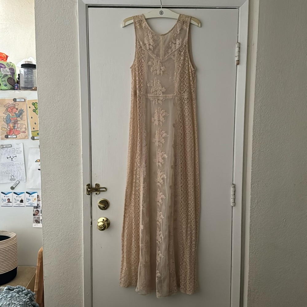 Mesh and Lace Maxi